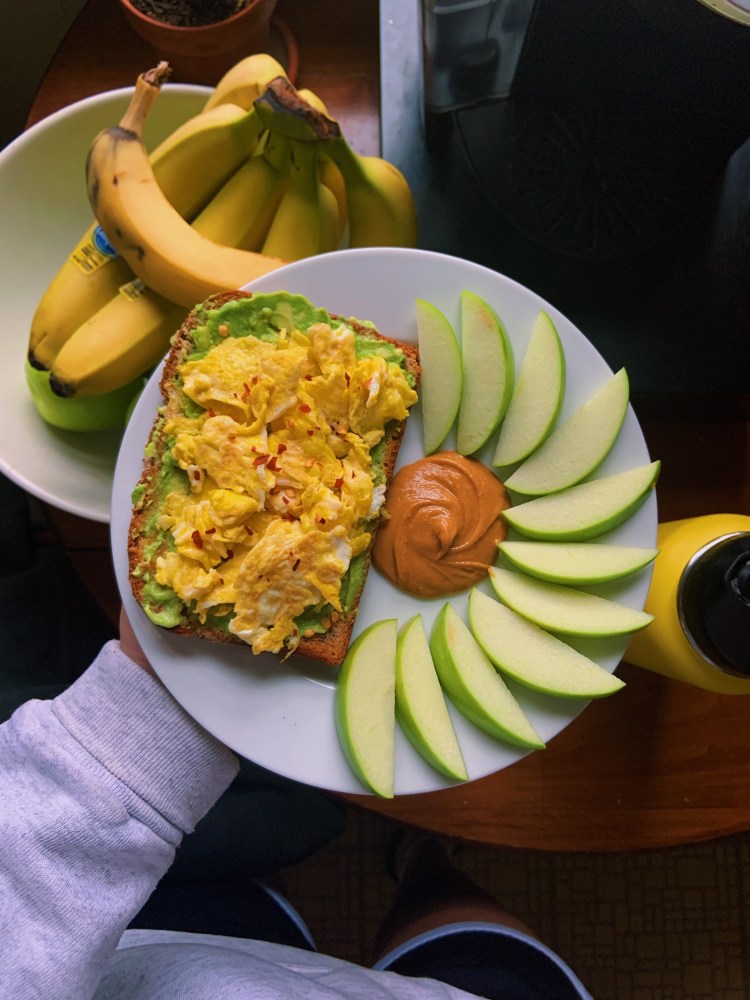 A runner's breakfast. 